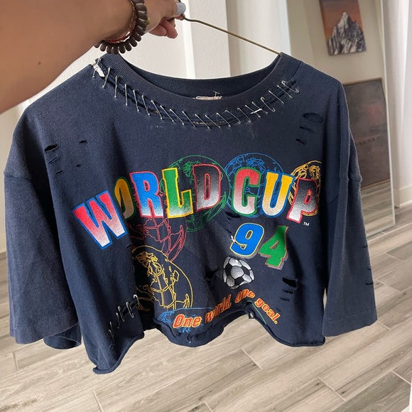 LF FURST OF A KIND oversize crop tee World Cup - Picture 5 of 6